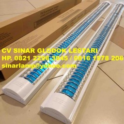 Kap Lampu RM TL LED Philips 1 x 16 watt Kisi Garis